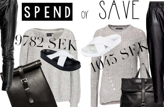 Lyx vs budget – två i princip identiska outfits. Här shoppar du dem!