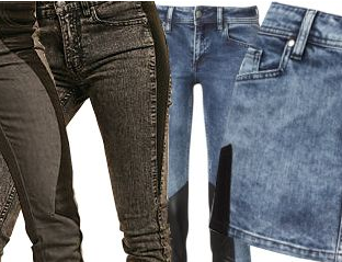 Shopping: Jeans med skinndetaljer