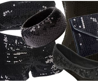 Shopping: Svarta paljetter