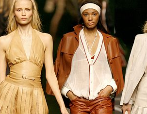 Sno catwalk-looken: Naturell bas