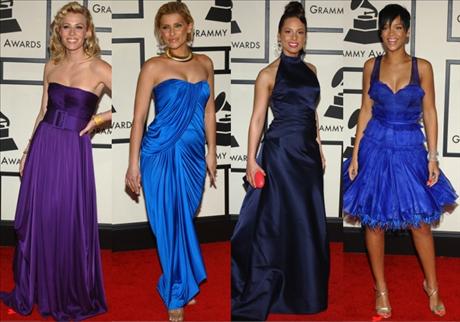 Blå trend på Grammygalan
