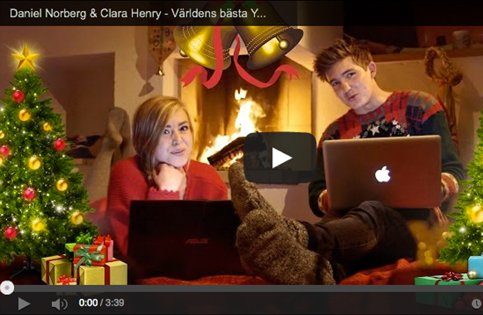 Se Clara Henrys och Daniel Norbergs juliga  musikvideo och hyllning till Youtube