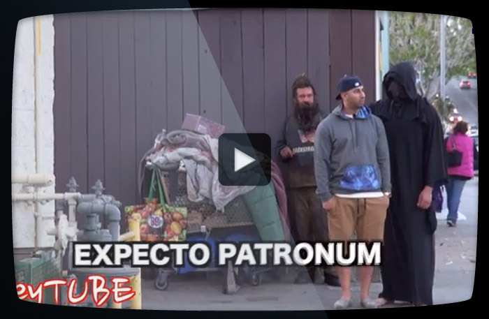 Harry Potter-dementor på stan – här är skämtet som får folk att kuta