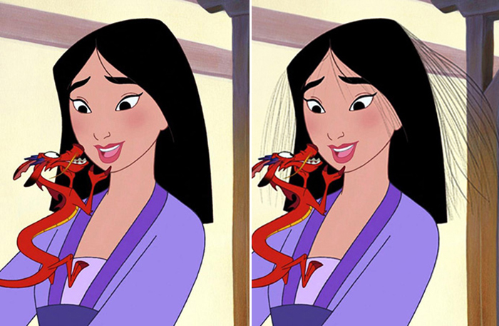 Så här borde Disney-prinsessornas hår sett ut