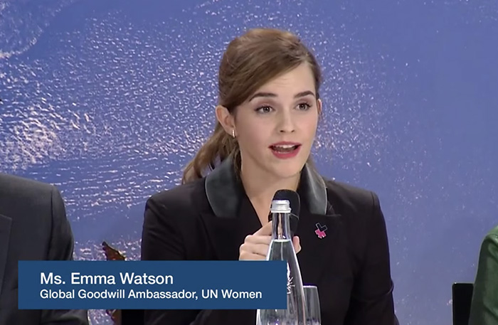 Här peppar Emma Watson unga tjejer – och tar #HeForShe till nästa nivå