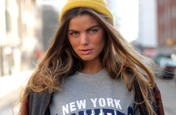 Dagens outfit i Fridas modeblogg (Go Yankees!)