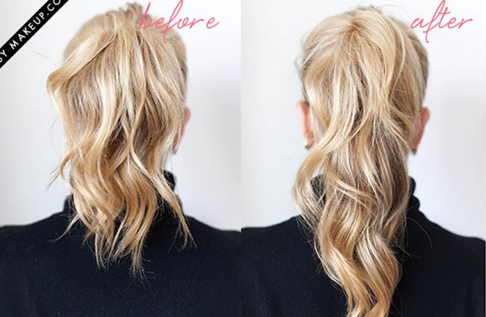 Dagens hårtips: Så får du din hästsvans att se längre och tjockare ut (med bara ditt eget hår)