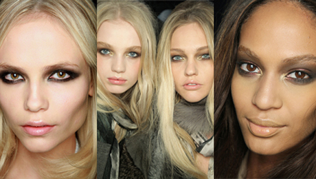 Sno catwalk-looken: Mäktig ögonskugga och matta läppar