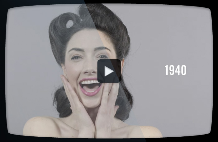 100 år av skönhet på en minut – så har idealen förändrats