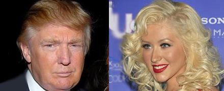 Trump + Aguilera = Sant