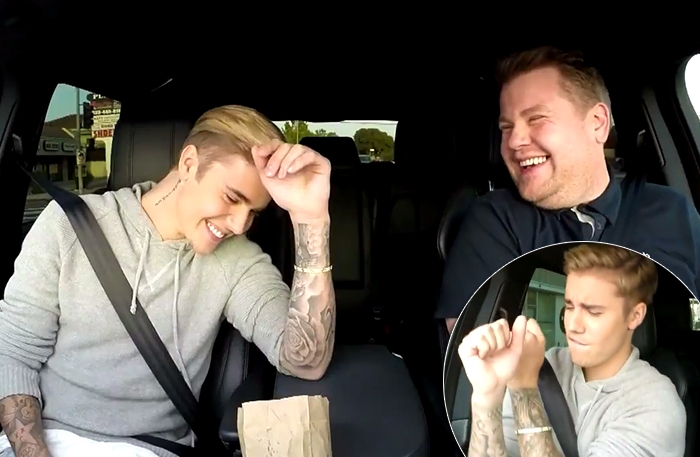 Så här skön har vi aldrig sett Bieber – mimar till ”Baby” och driver med sig själv