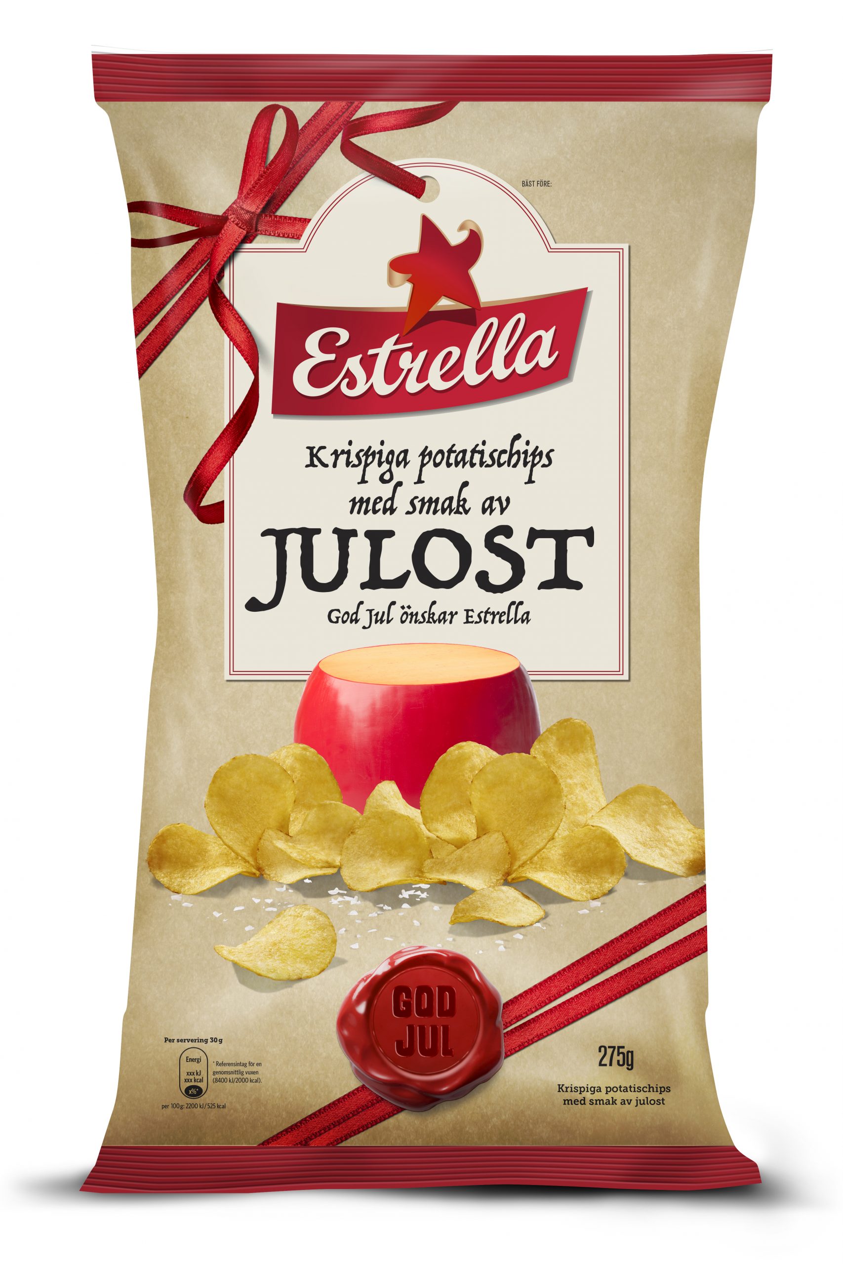 Julchips med smak av julost