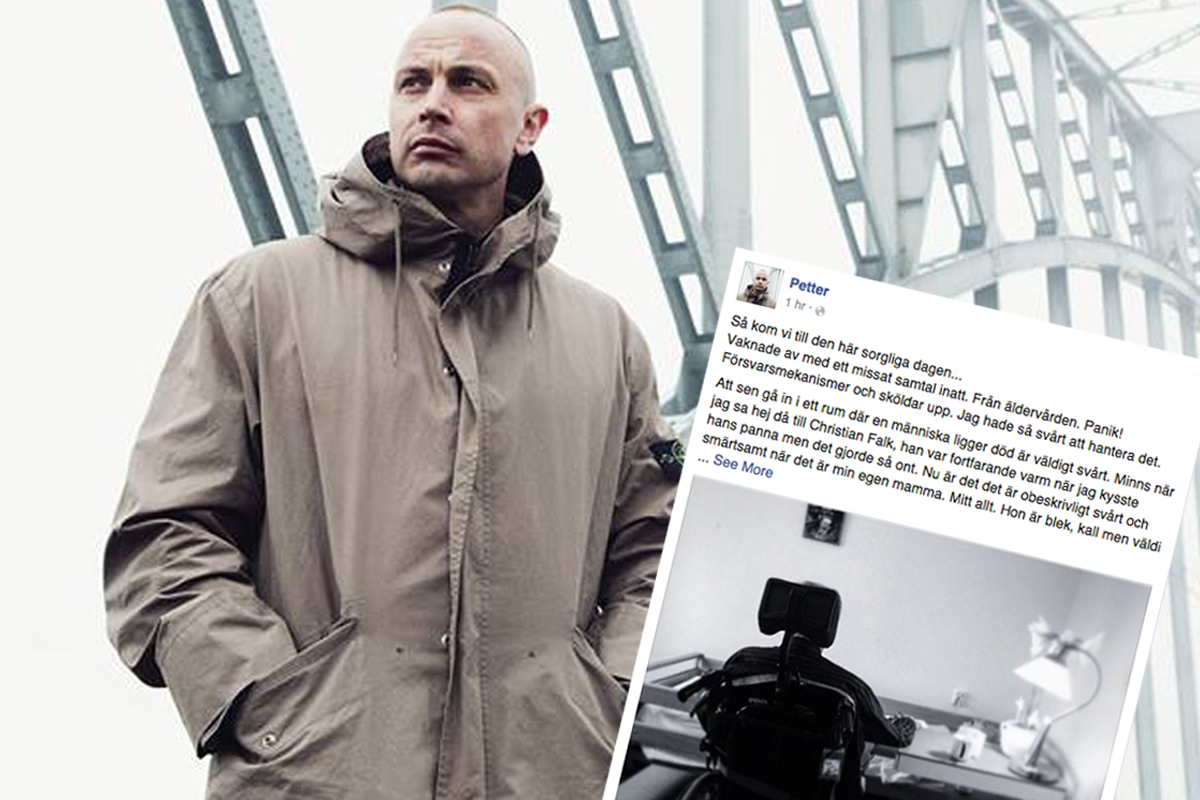 Petters vackra inlägg hyllas av tusentals – ”Sov gott nu mamma. Du förtjänar det så sjukt mycket!”
