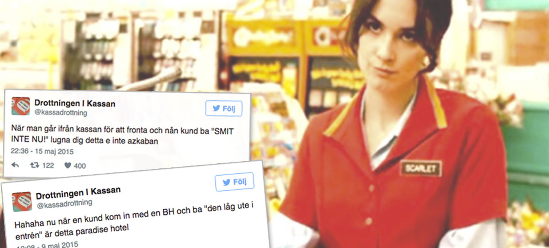 Den här svenska tjejens tweets om sitt jobb i kassan kommer göra din dag