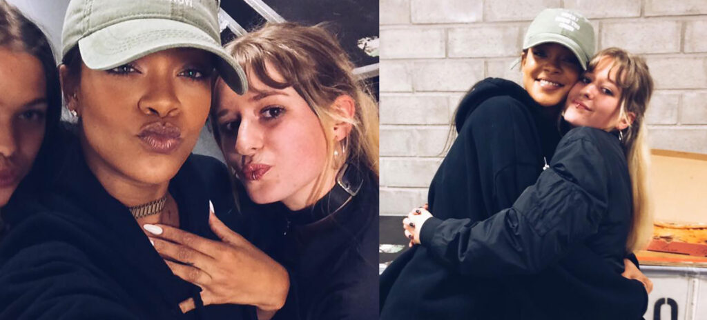 Rihanna träffade svenska fanet Ebba Lange i Stockholm