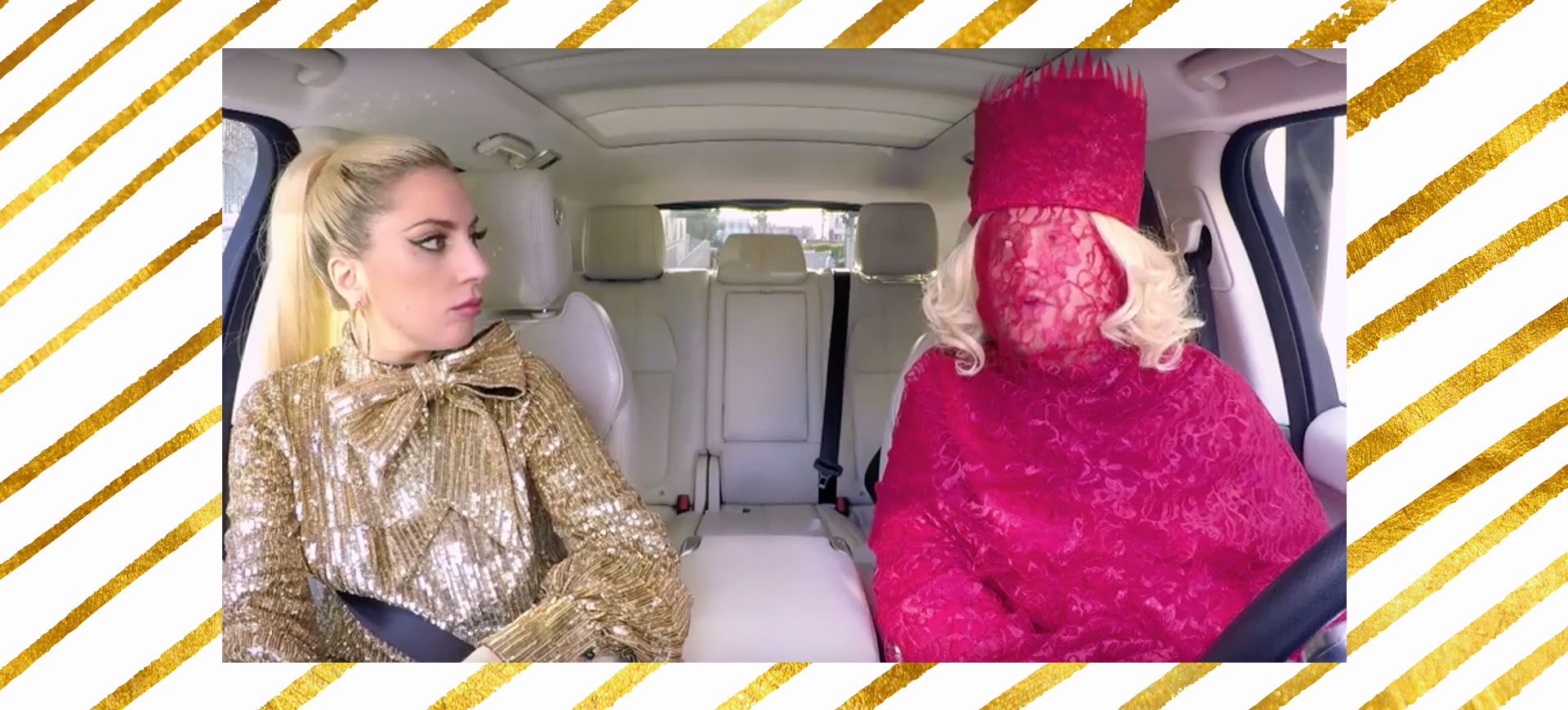 Äntligen Lady Gagas tur för carpool karaoke – och det är så bra!