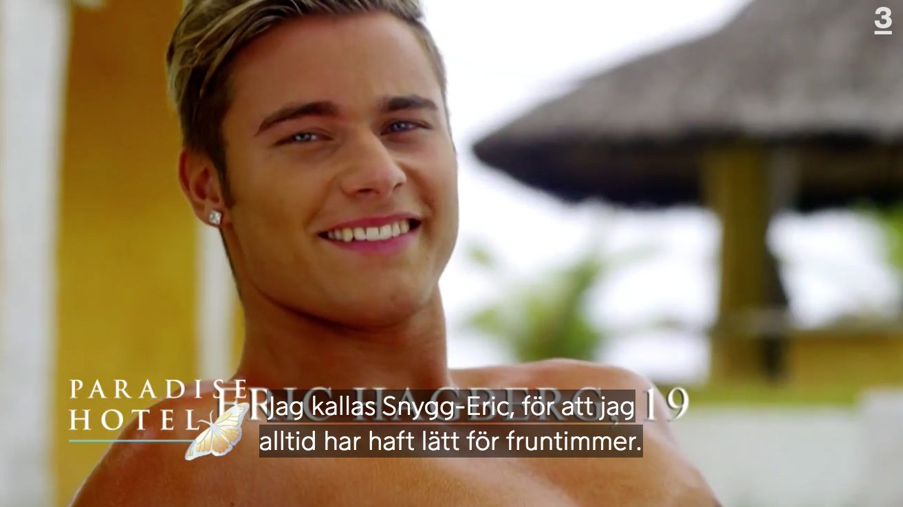 eric hagberg från paradise hotel