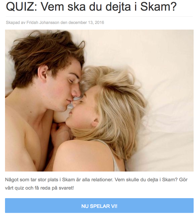 skam quiz dejta