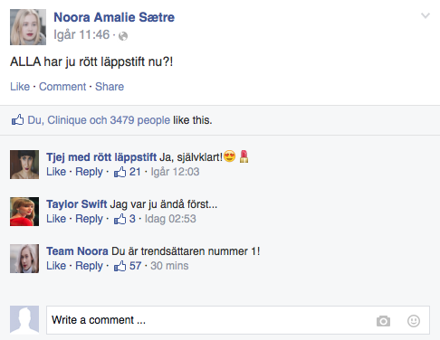 Noora läppstift