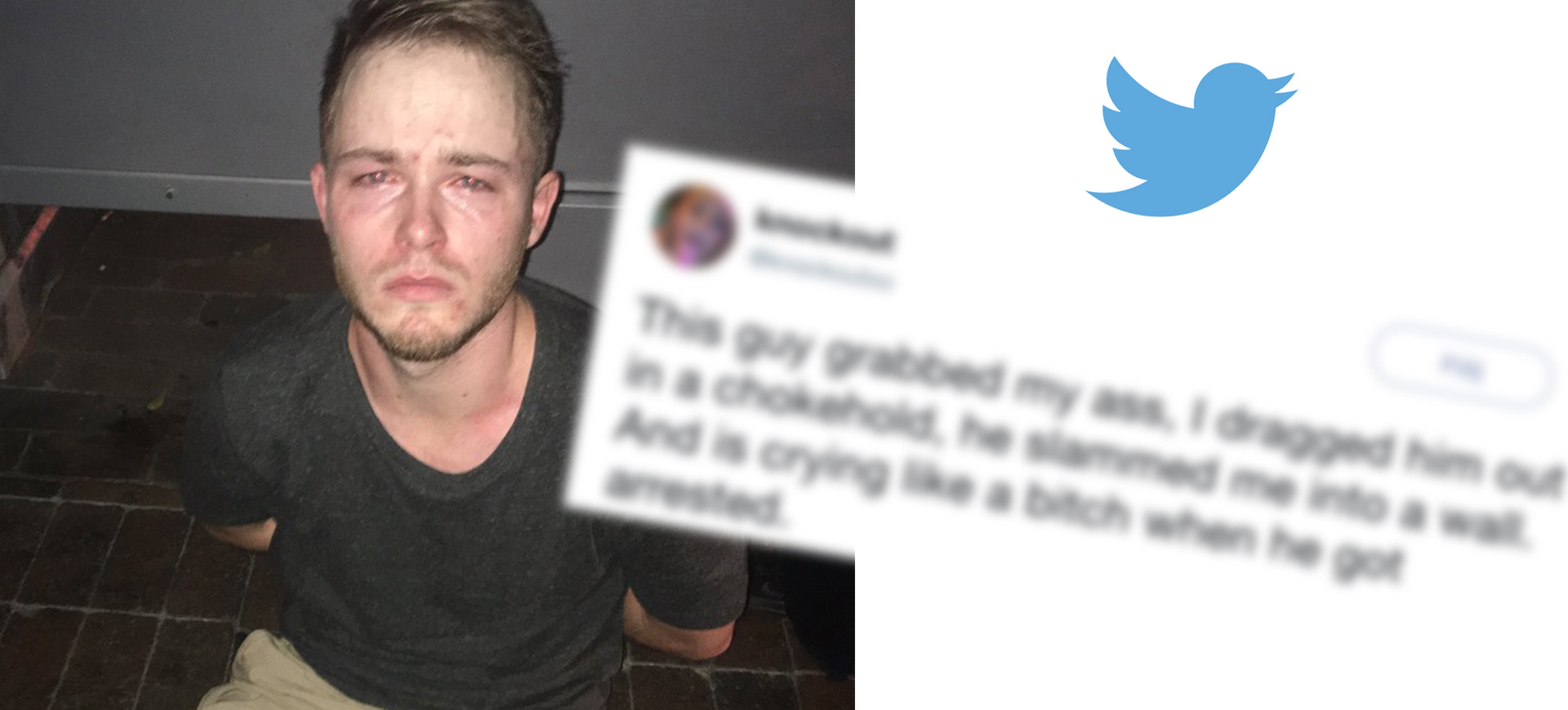 Bartendern gav igen rejält när en kille ofredade henne sexuellt
