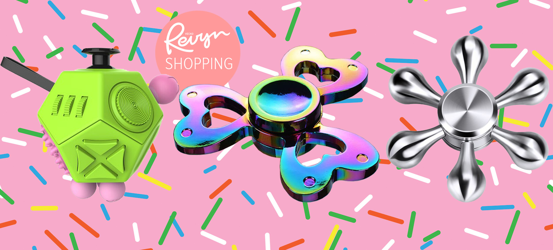 18 Fidget- och Cube spinners för ALLA smaker