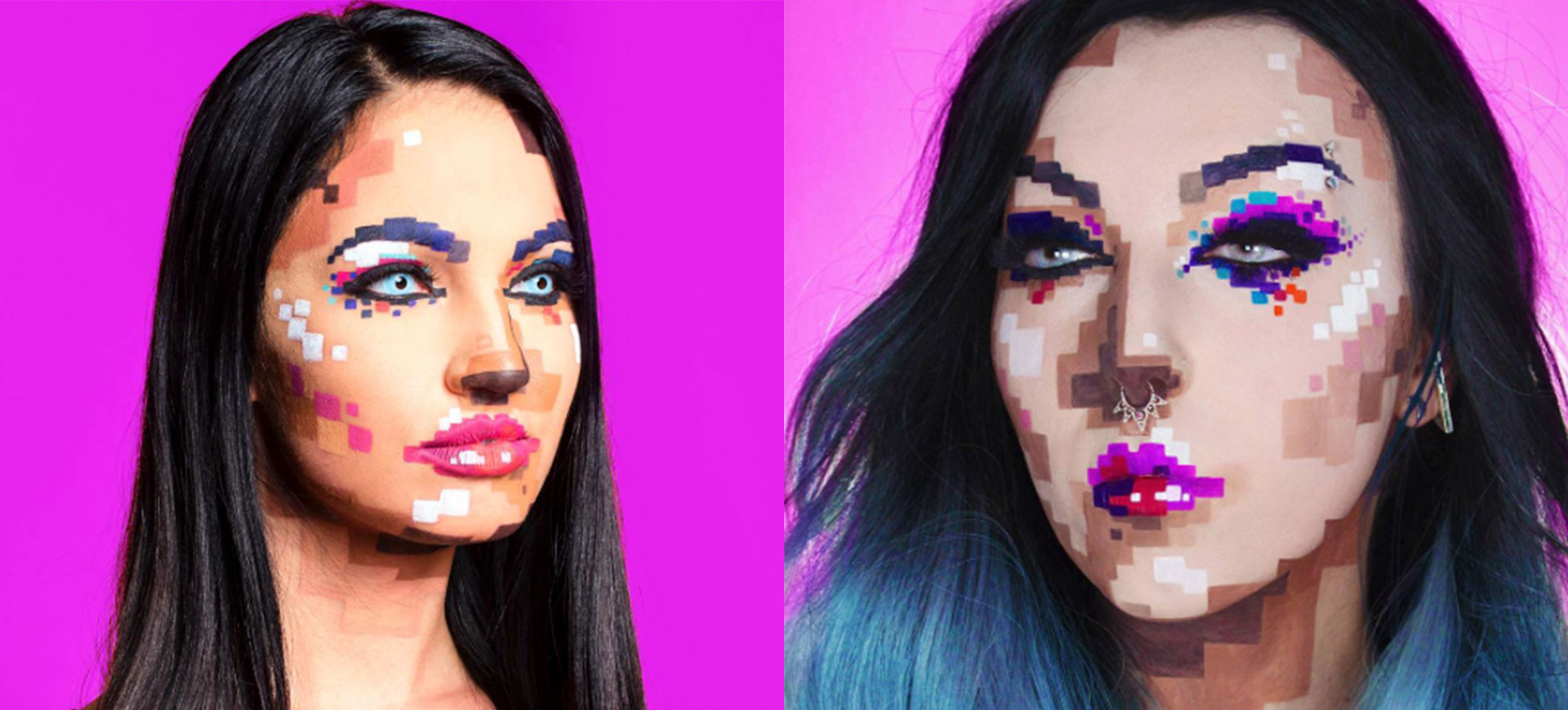 Pixelmakeup kan vara den PERFEKTA Halloween-sminkningen