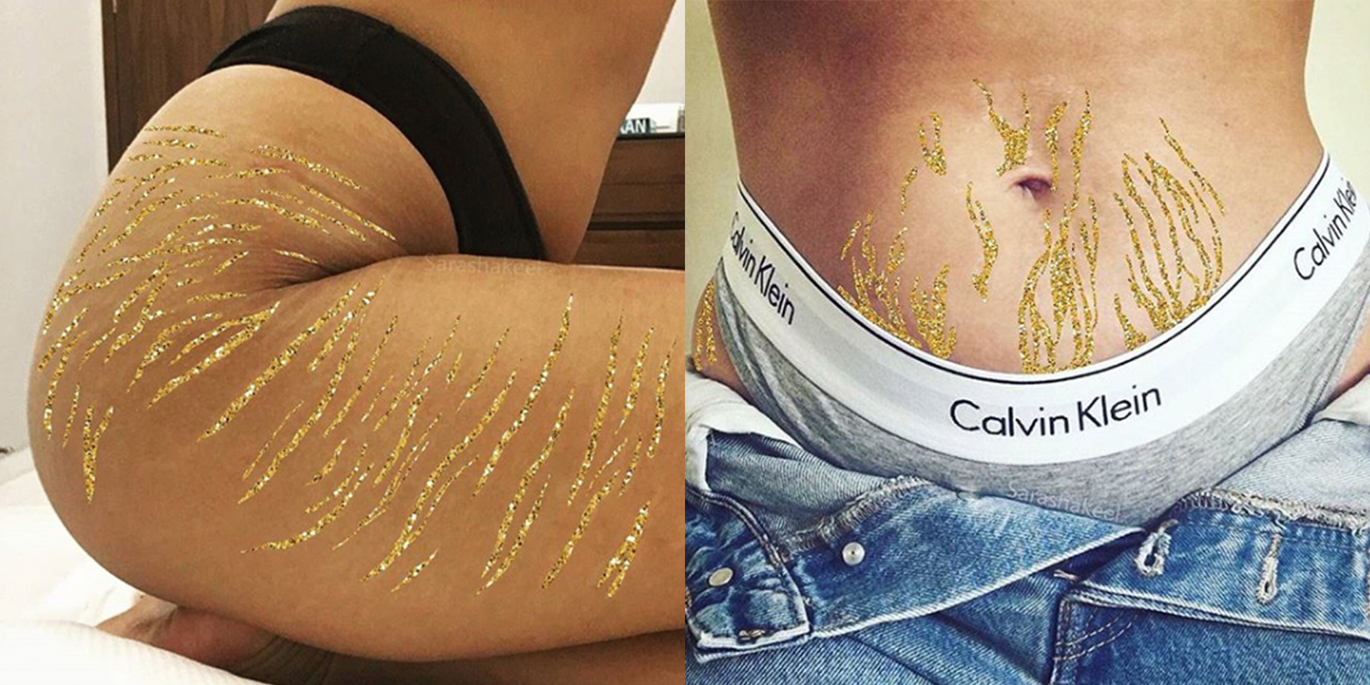 Konstnären Sara fyller kvinnors bristningar med glitter – det är så himla fint