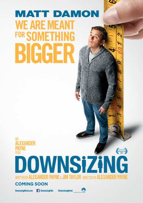 Filmen Downsizing med Matt Damon, Kristen Wiig och Rolf Lassgård i rollerna