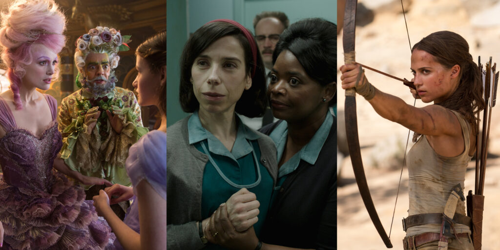 Våra bästa filmtips för 2018: Nötknäpparen, Shape of Water och Tomb Raider