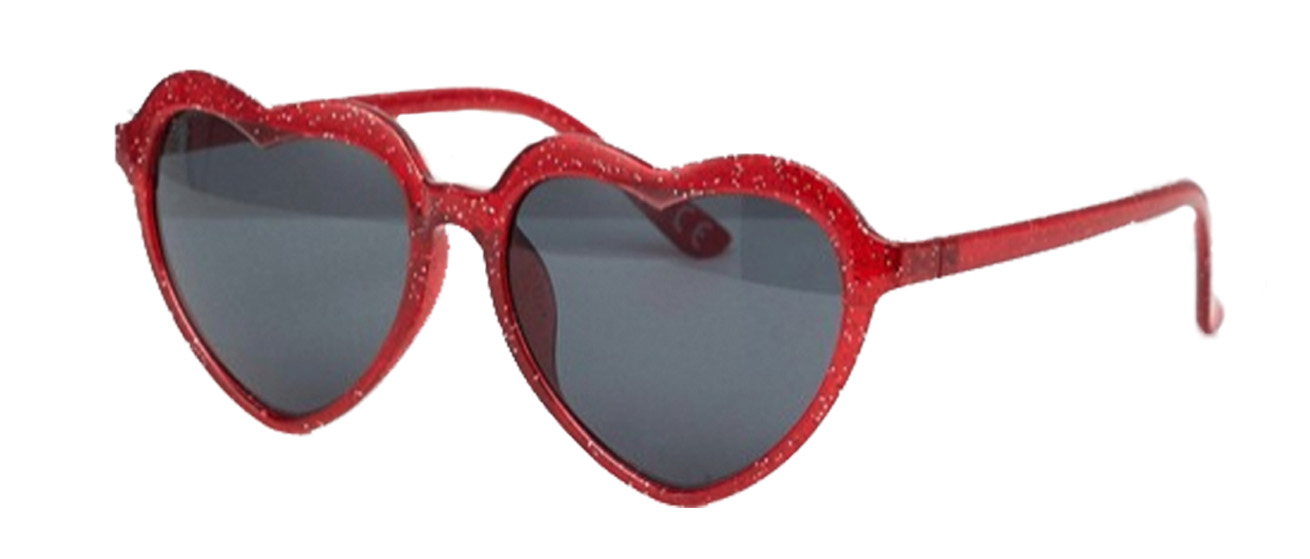 röda hjärtformade solglasögon 2018