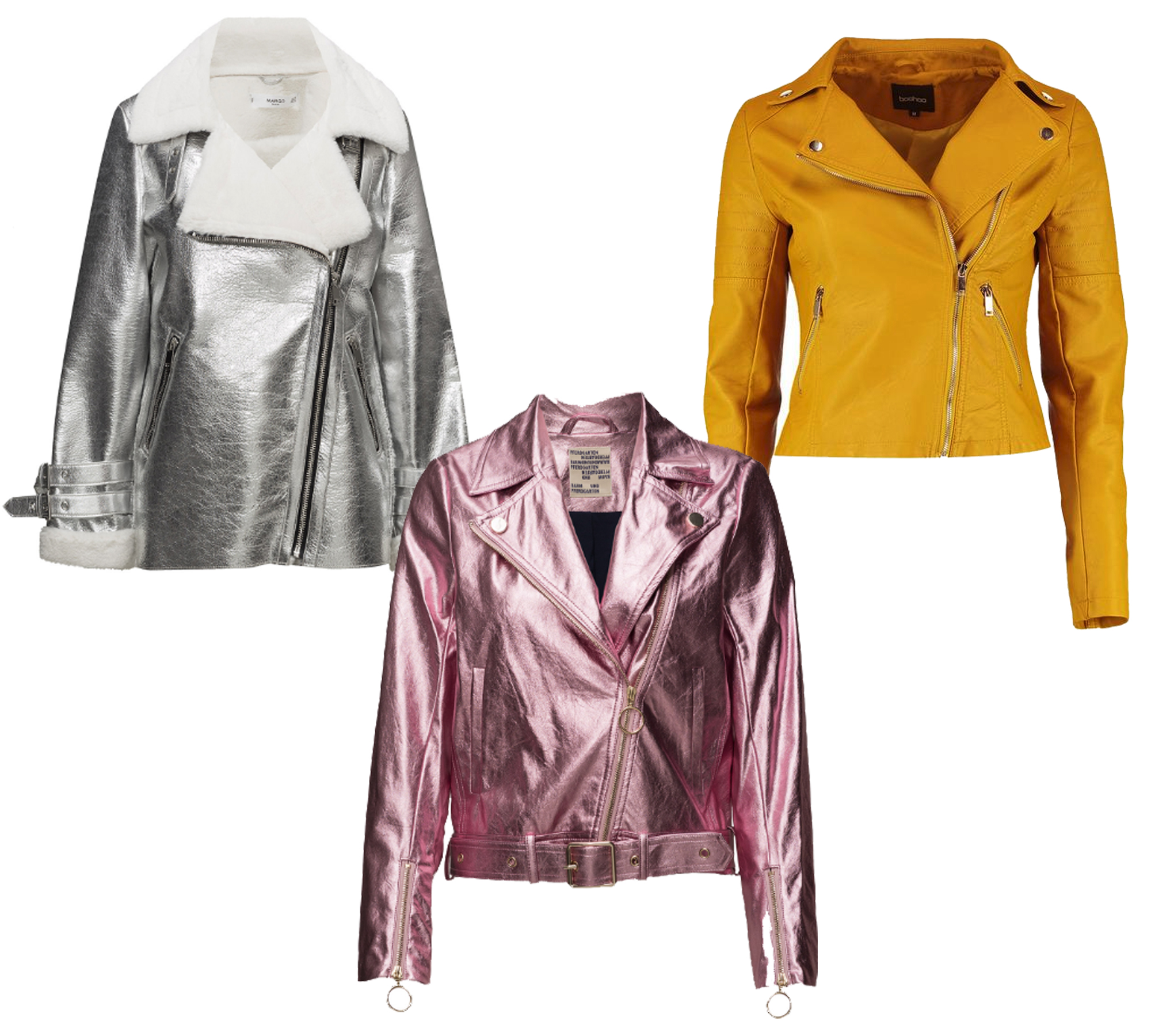 snygga skinnjackor 2018 i färg