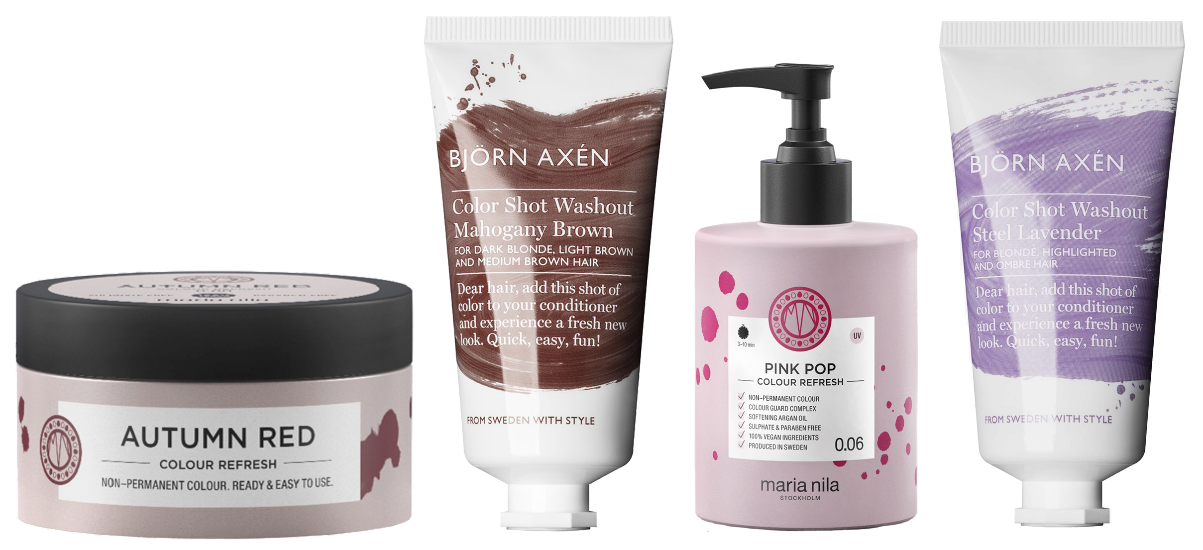 vegansk hårinpackning med färg