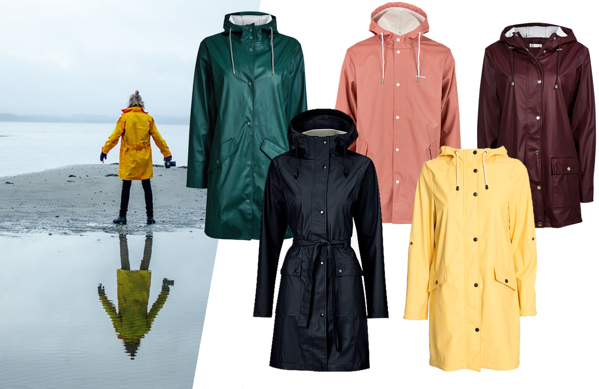 22 färgglada regnjackor som livar upp i höstrusket