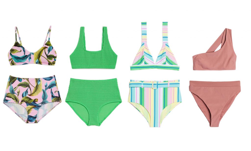 Badkläder bikini hög midja dam 2019