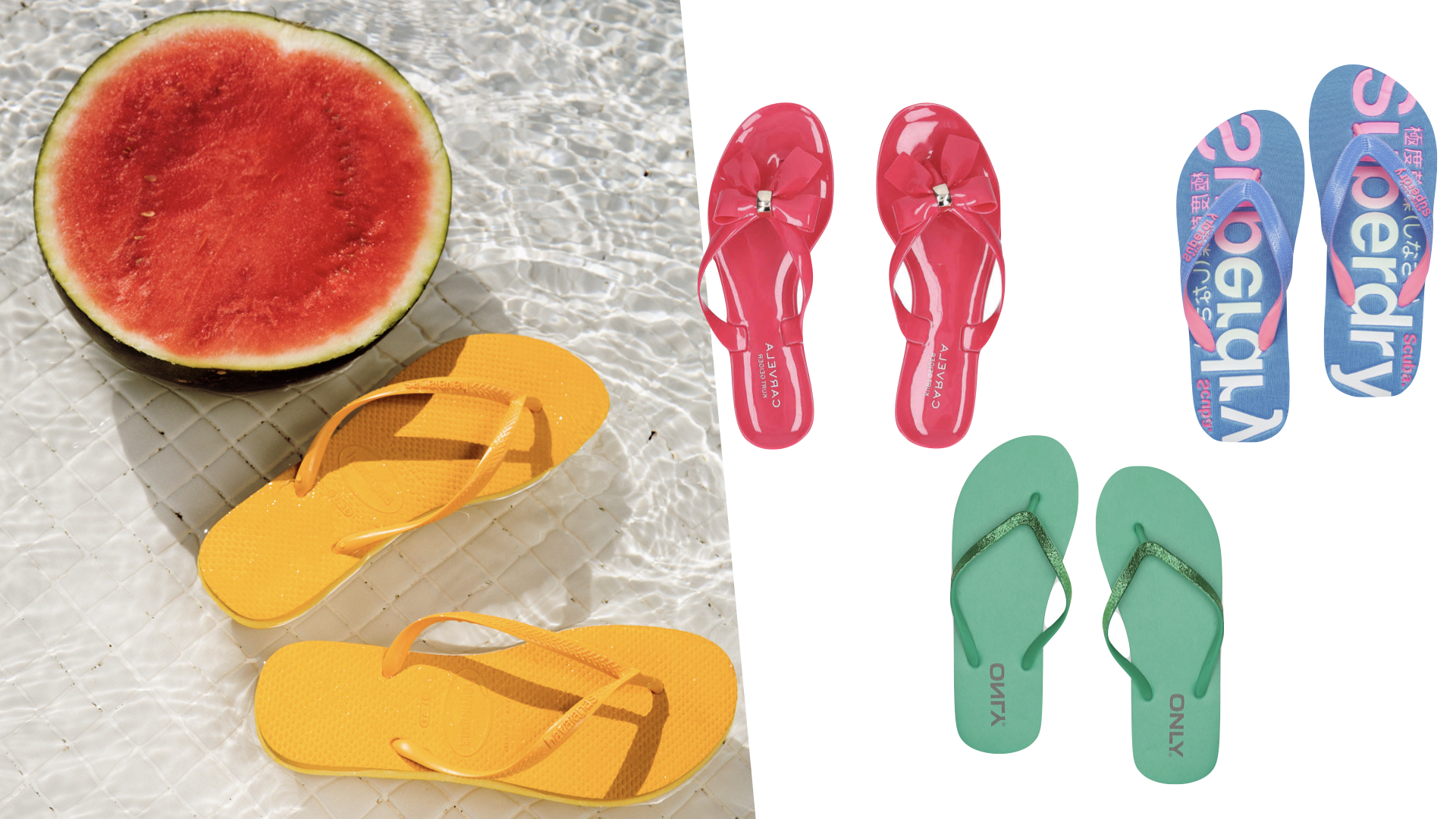 12 färgglada flip-flops (funkar lika bra på fest som på stranden!)