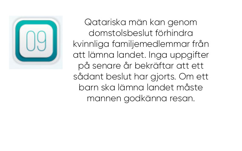 Kvinnor kan få reseförbud