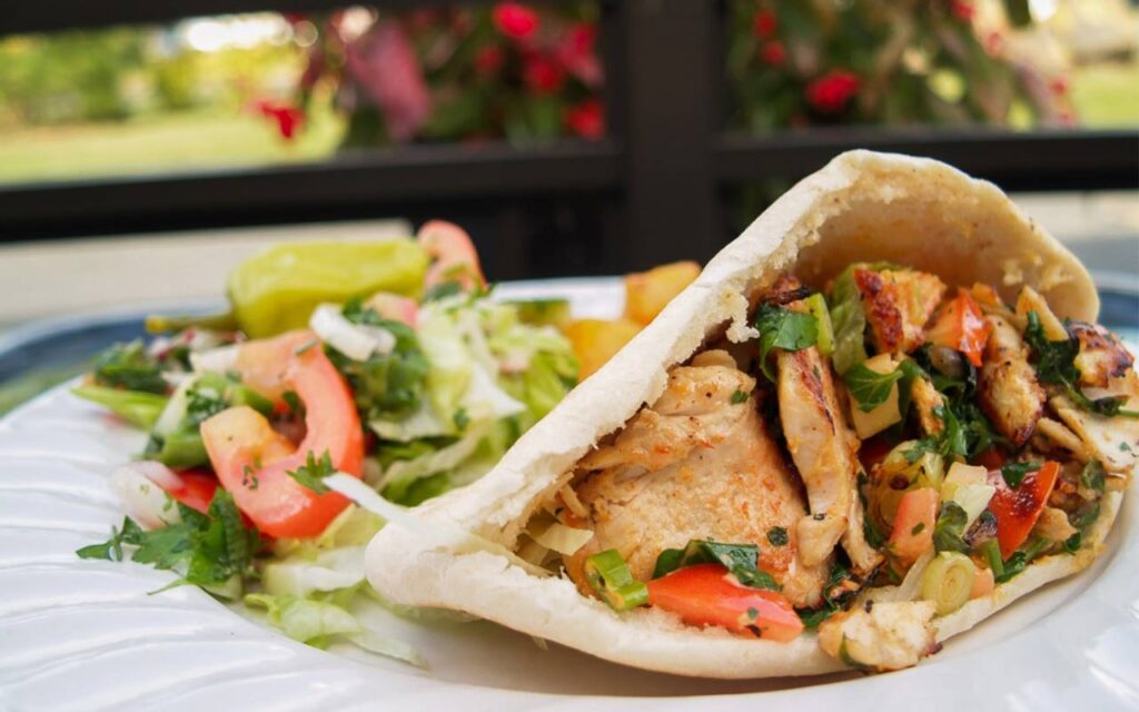 recept kycklingkebab goda såser och tillbehör