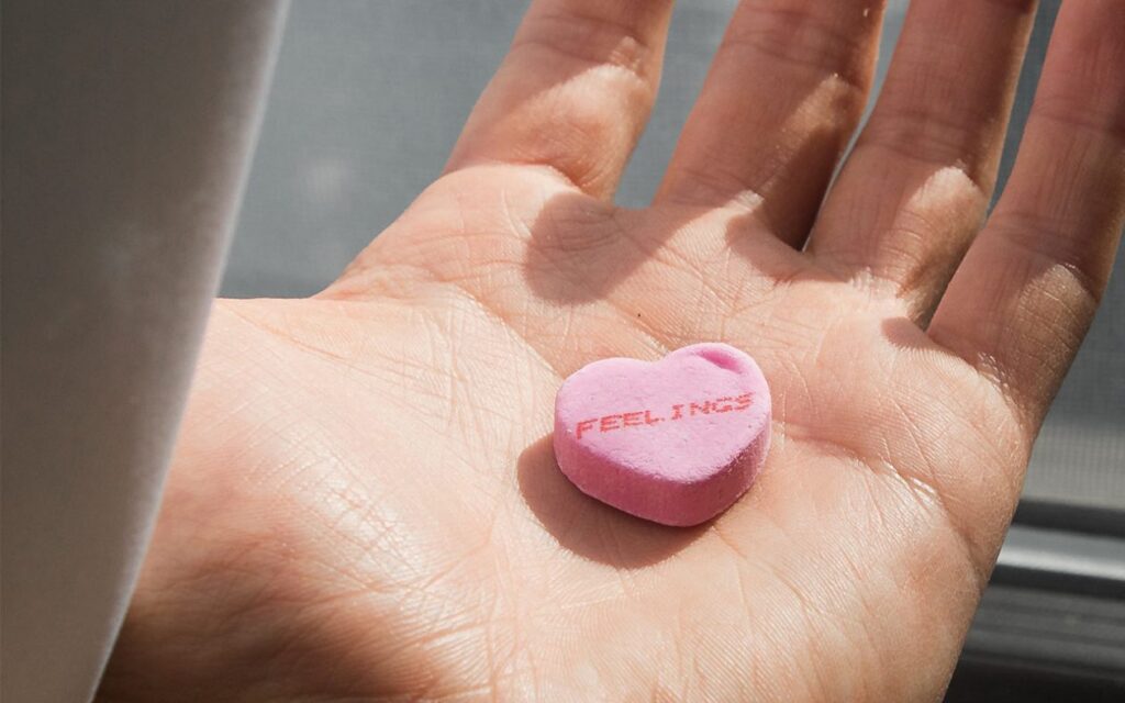 svart att visa kanslor