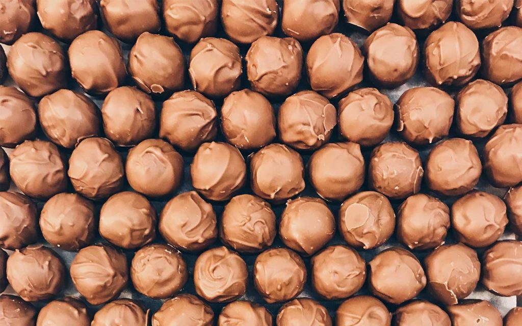 chokladtryffel med kolasmak