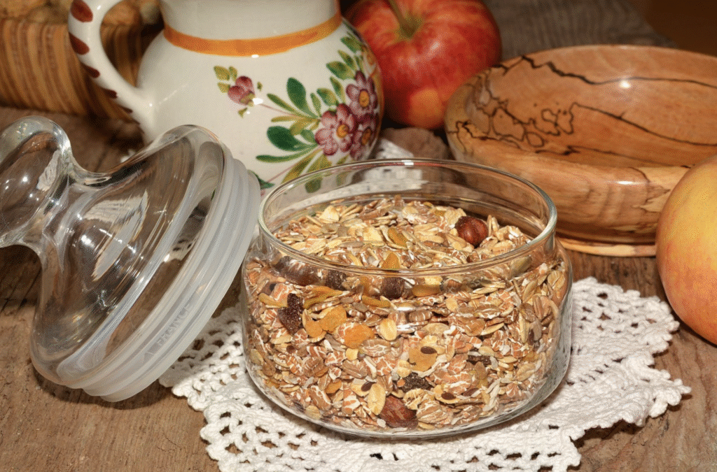 Gör ditt egna müsli- med smak av honung och kokosflingor
