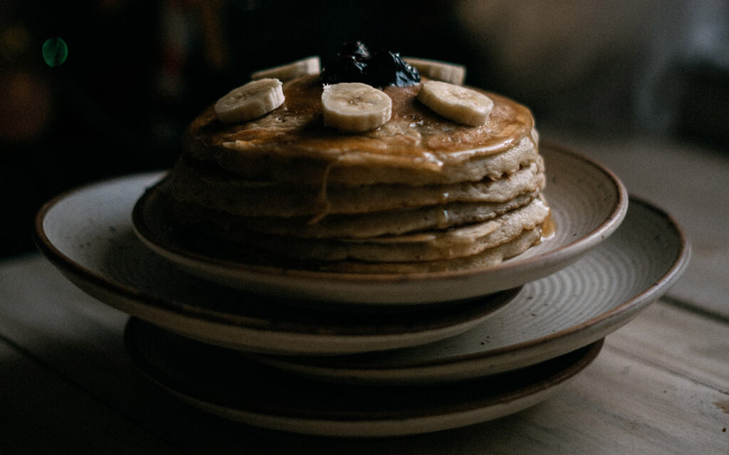 recept bananpannkakor, veganska och i ugn