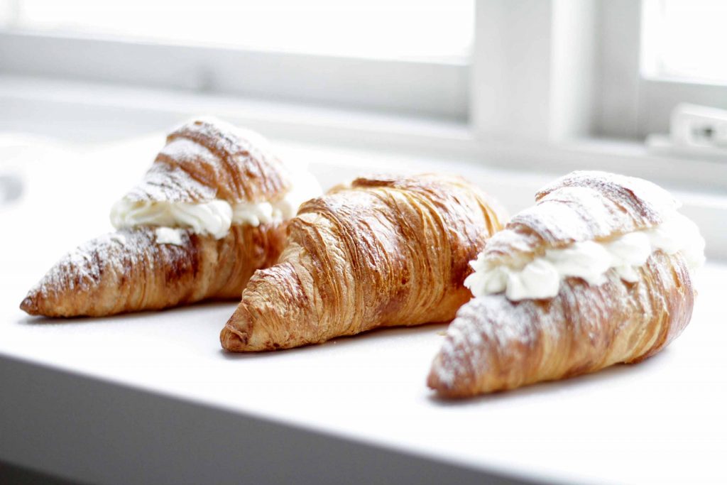 Recept på semlor, semlecroissanter