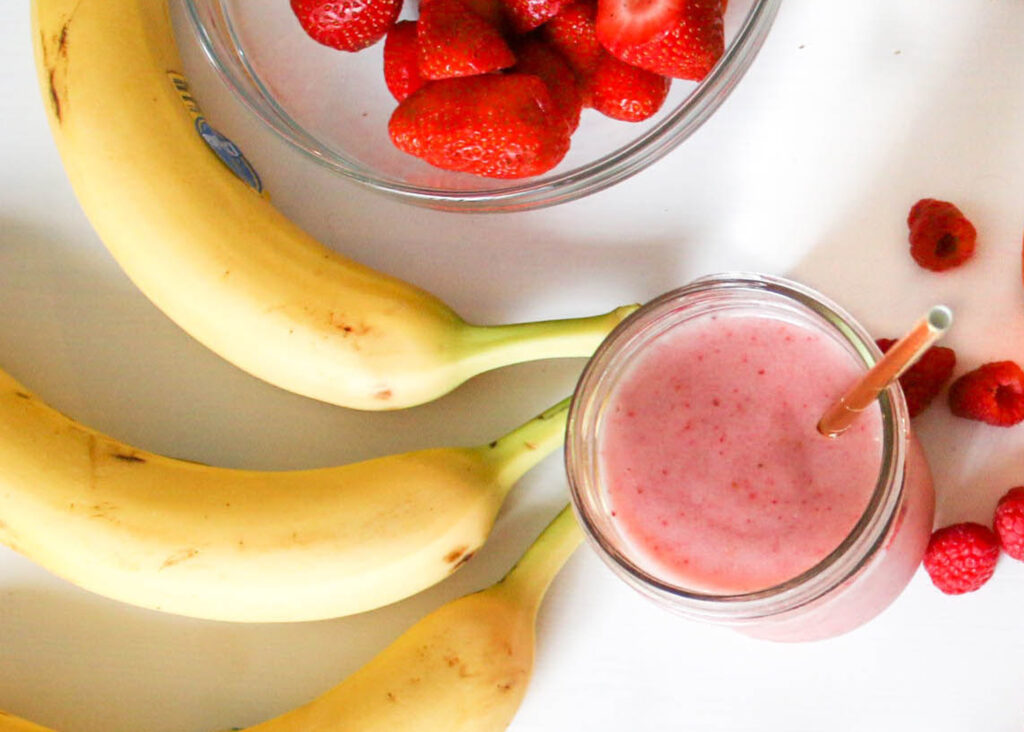 nyttig smoothie med yoghurt