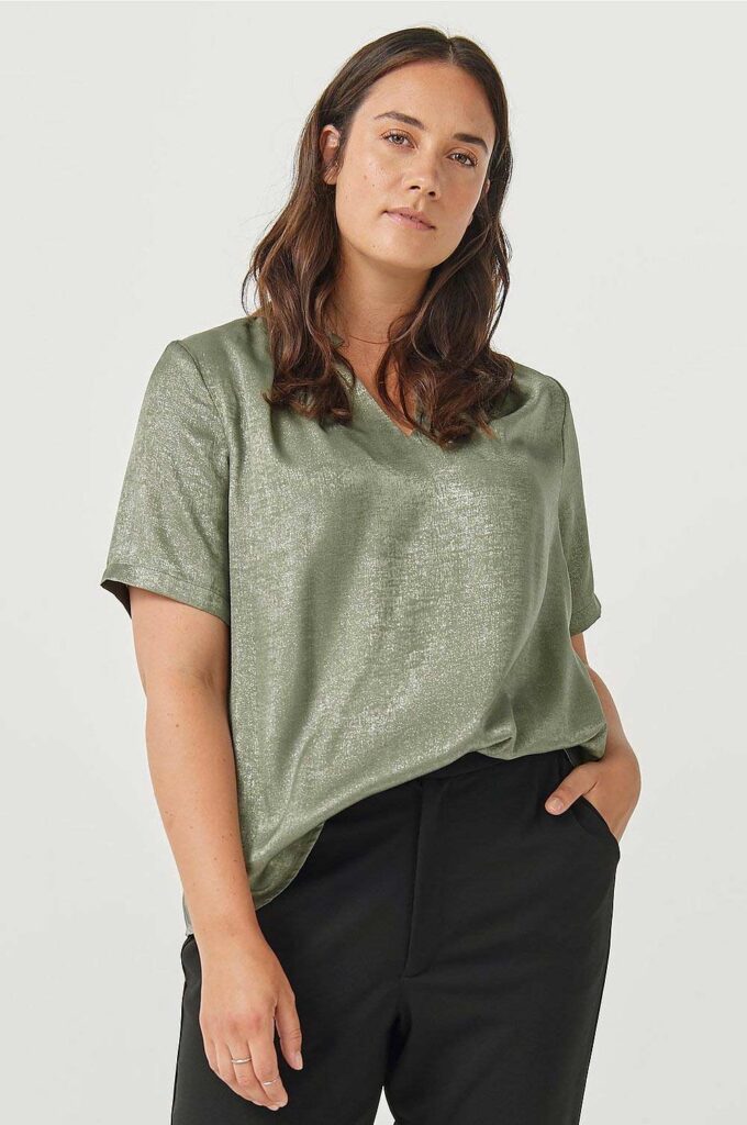 Grön plus size topp från Ellos