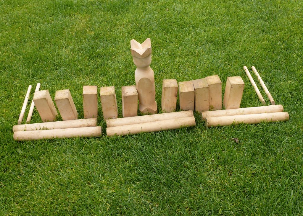 midsommar midsommarlekar kubb stafett