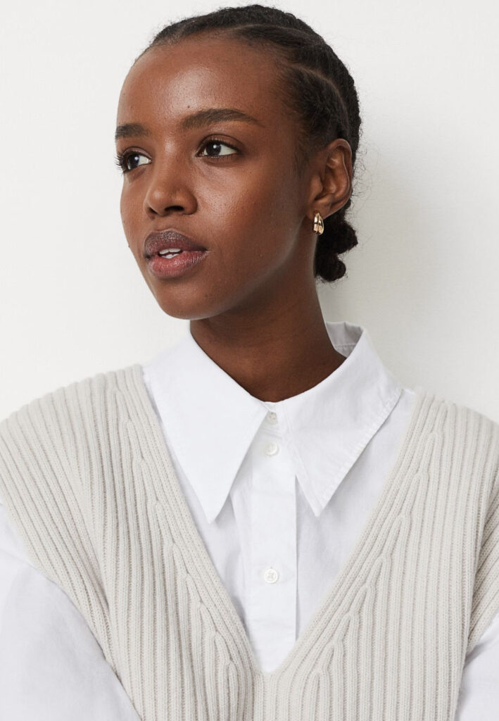 Stickad väst H&M