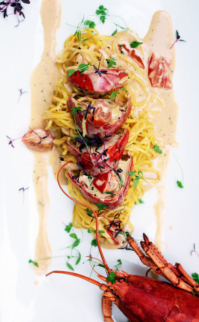 hummer gratinerad recept