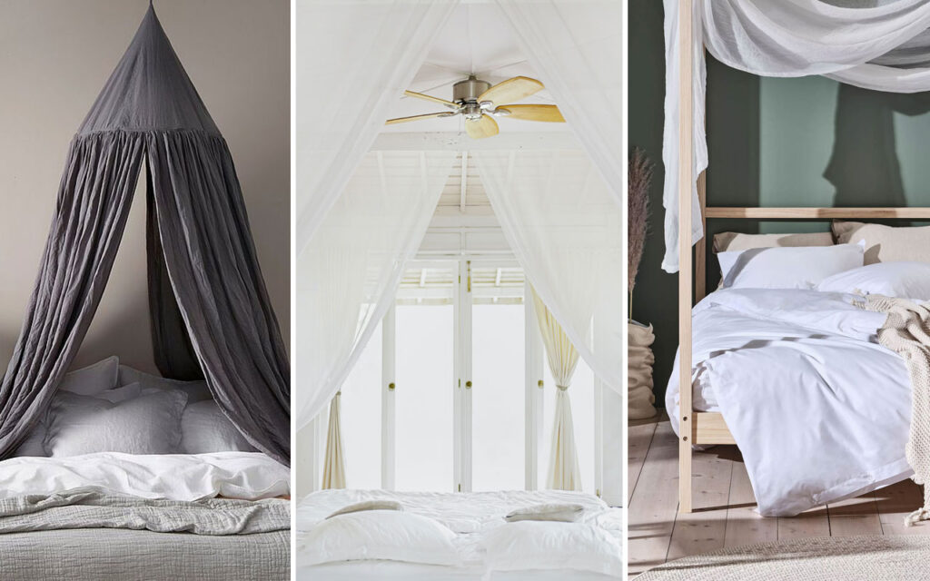 sänghimmel diy billig dragarbild