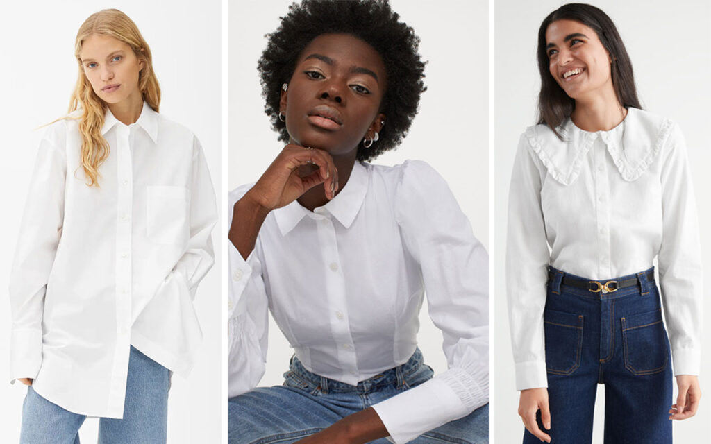 vit skjorta dragarbild