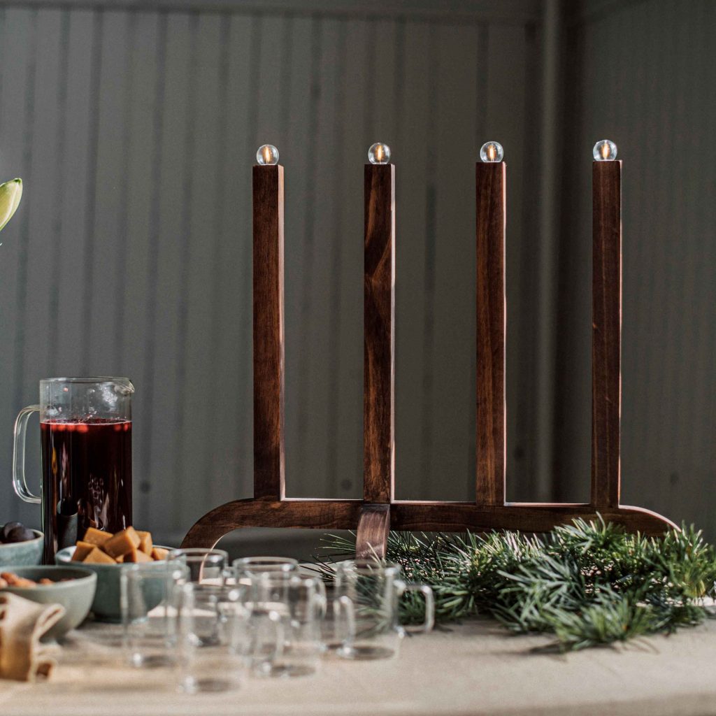 Adventsljusstake Granit